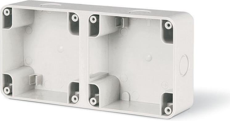 Двойна кутия M95x2 (195x95mm) за открит монтаж, IP66, Scame Protecta 137.102