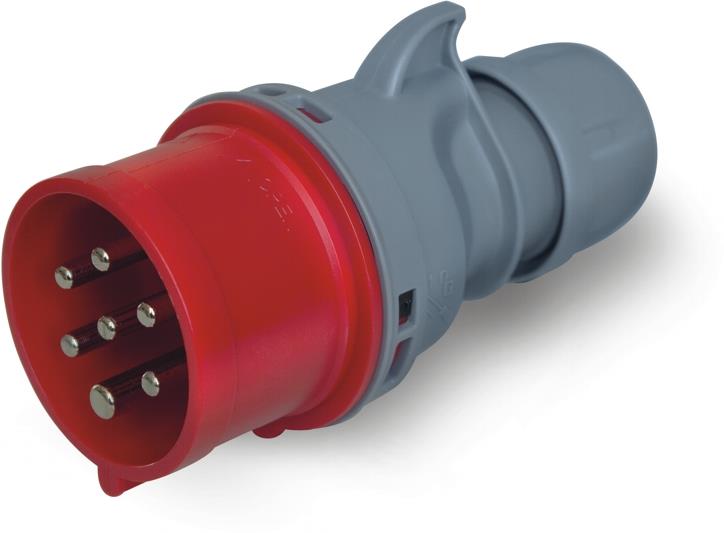 Промишлен щепсел 6P+Е 16A IP54 серия Optima Scame, SCAME, 213.1637-7