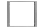 Рамка 1х 80x80 Flank FF Metal Alluminium EKINEX, EK-FLQ-GBQ
