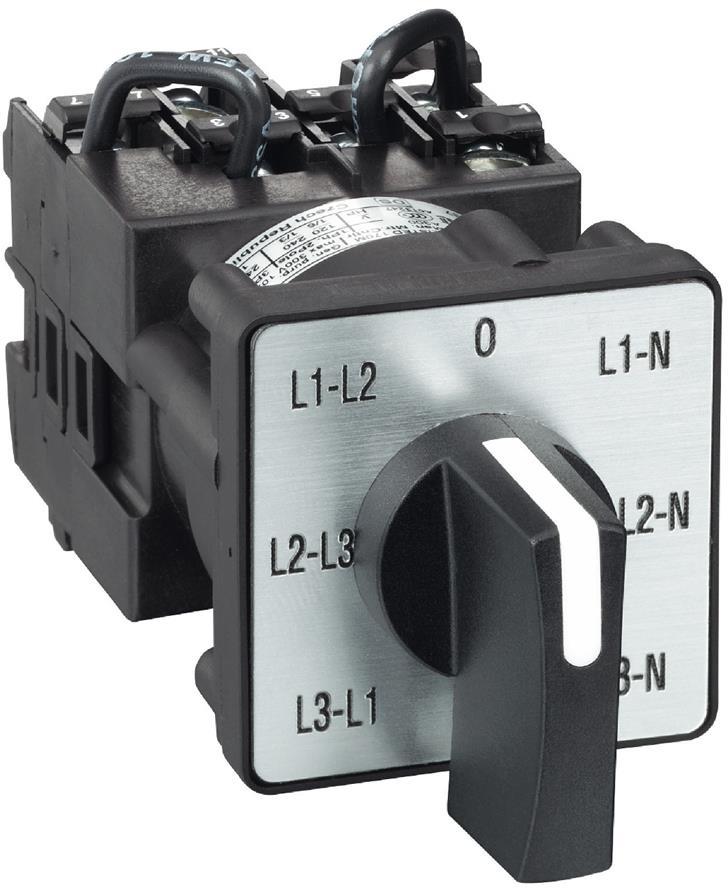 Пакетен превключвател 0-L1N-L2N-L3N-L1L2-L2L3-L3L1 3P 12A Ø22mm SE, SCHNEIDER ELECTRIC НИСКО НАПРЕЖЕНИЕ, K1F027MLH