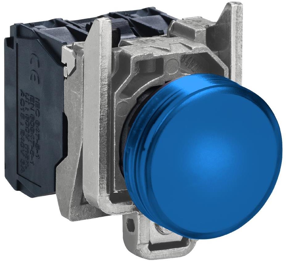 Сигнална лампа LED сглобена синя 24Vac/dc Ø22mm XB4 SE, SCHNEIDER ELECTRIC НИСКО НАПРЕЖЕНИЕ, XB4BVB6