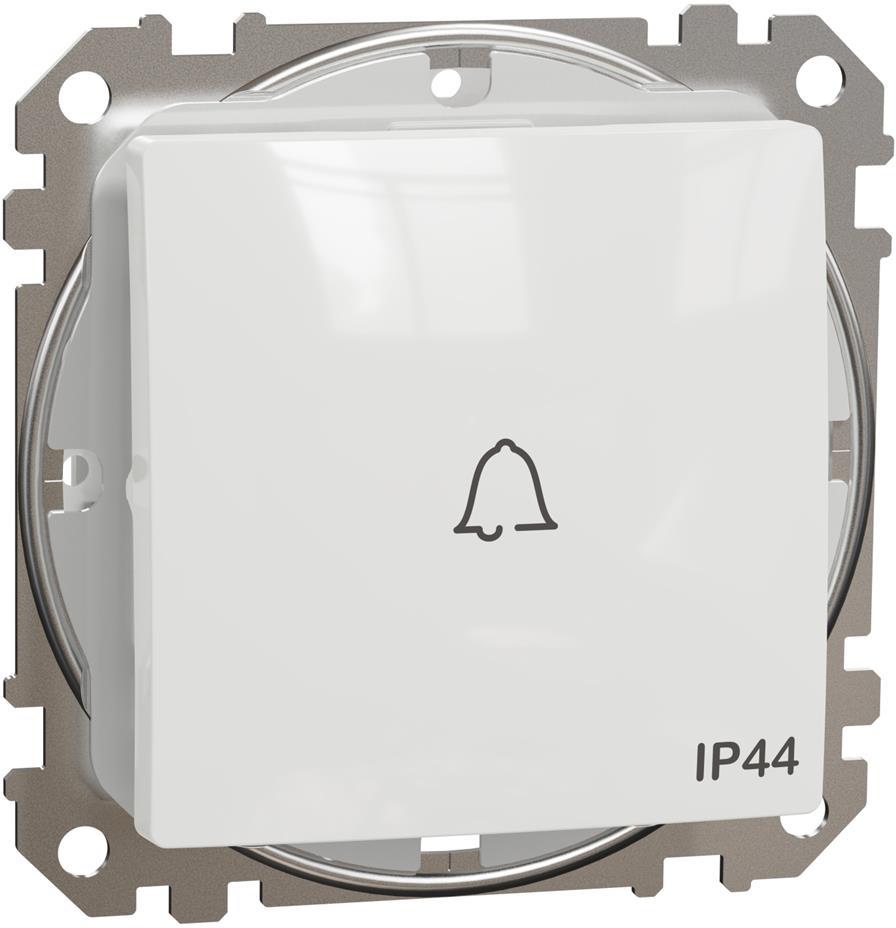 Бутон със символ "звънец" IP44 цвят Бял Sedna SE, SCHNEIDER ELECTRIC, SDD211131