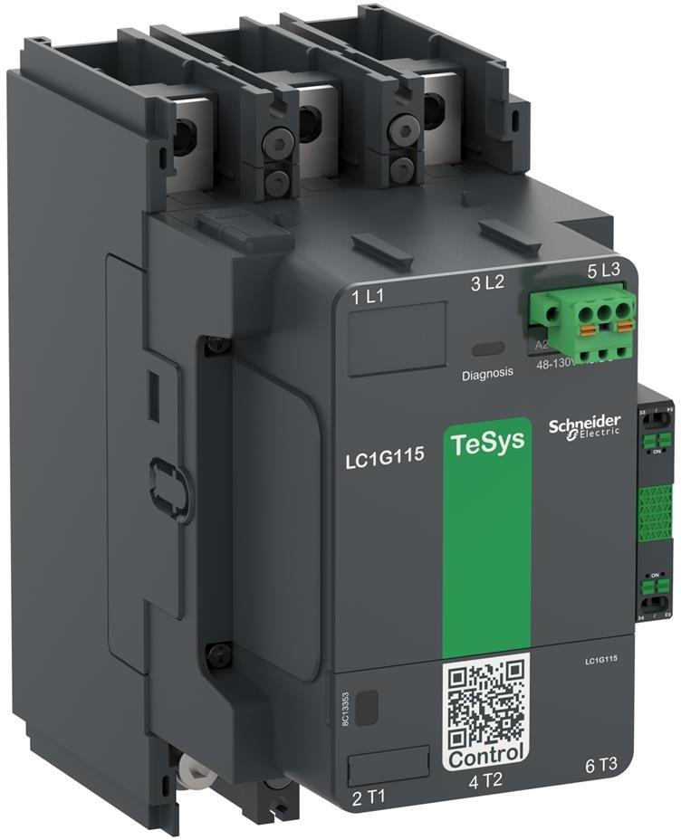 Контактор TeSys G 3P 90kW (185A AC-3) 1NO-1NC 100...250V 50/60Hz SE, SCHNEIDER ELECTRIC НИСКО НАПРЕЖЕНИЕ, LC1G185KUEN