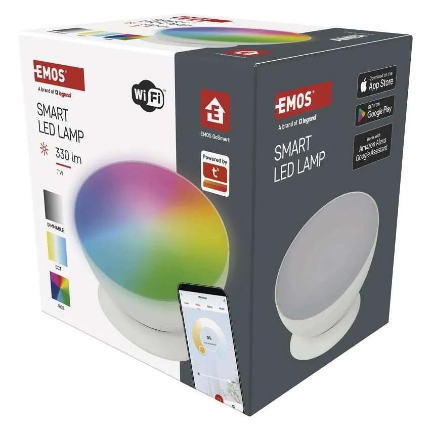 Спот LED Ø175 7W RGBW 330lm димируем 20000h IP20 бял Wi-Fi GoSmart EMOS