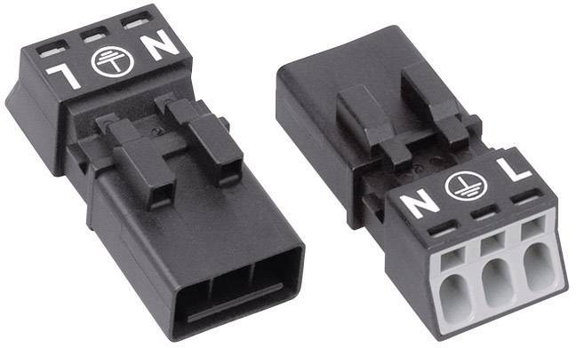 Щекер 3P 1,50 mm2 черен WINSTA® MINI Wago, WAGO, 890-213