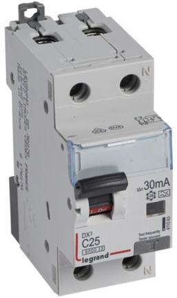 ДТЗ комбинирана DX3 1P+N 25A крива C 30mA тип A 10kA 2 мод. Legrand, LEGRAND НИСКО НАПРЕЖЕНИЕ, 411063