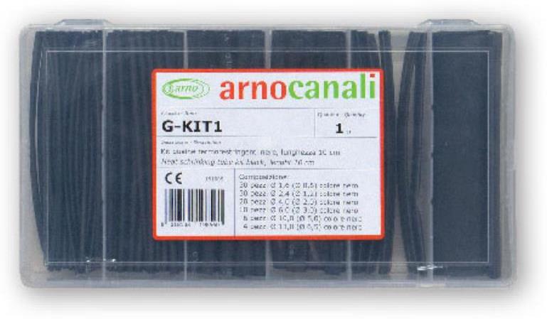 Кутия с термошлаух 100 х 10см. черни Arnocanali, ARNOCANALI, G-KIT1