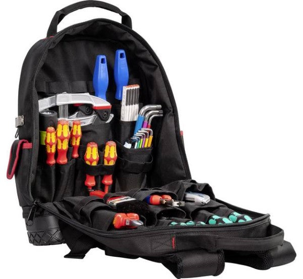 Чанта раница BASIC Back Pack за 50 инструмента и лаптоп 14" с усилено пластмасово дъно и подплатен гръб от текстил PARAT, 5990830991