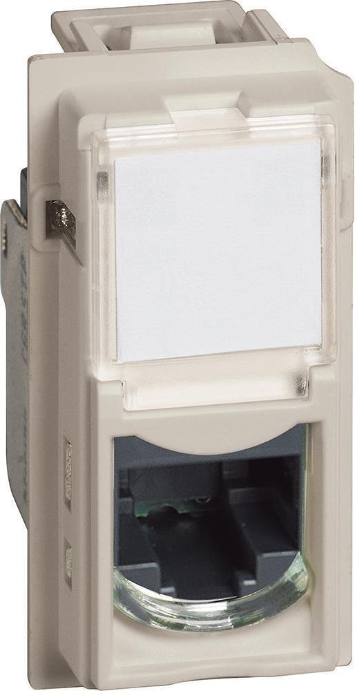 Розетка RJ45 cat.5e UTP конектор toolless IDC 1 мод. цвят Крем Living Now Bticino - KM4279C5E