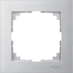 Рамка 1х цвят Алуминий, M-Pure System M  Merten SE /до изчерпване/, SCHNEIDER ELECTRIC, MTN4010-3660