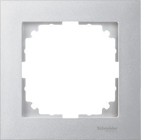 Рамка 1х цвят Алуминий, M-Pure System M  Merten SE /до изчерпване/, SCHNEIDER ELECTRIC, MTN4010-3660