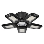 Работна лампа RIGEL LED 5-крилна сгъваема лампа за работилница, E27 55W, 6500К, 4950lm - WL-10, VIRONE