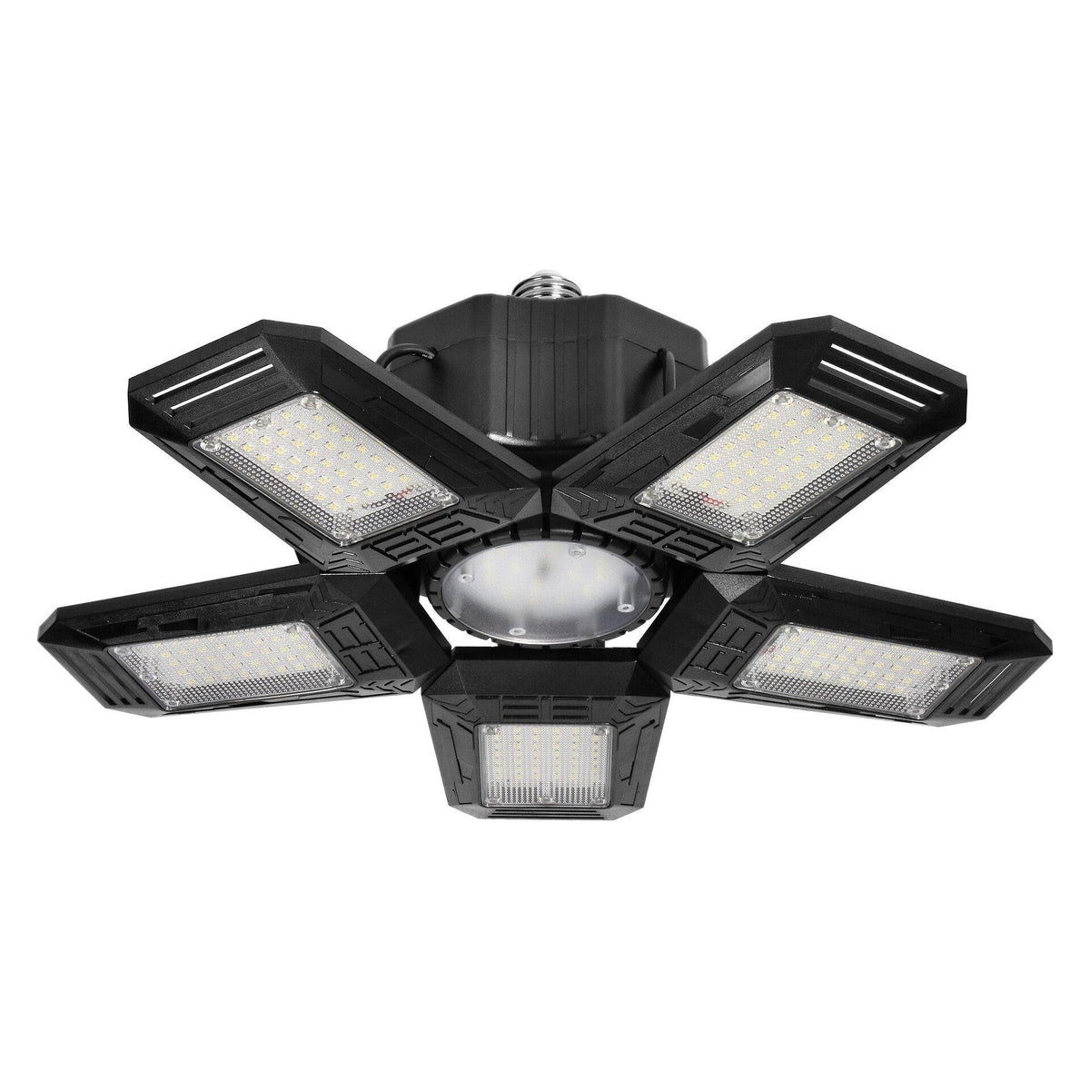Работна лампа RIGEL LED 5-крилна сгъваема лампа за работилница, E27 55W, 6500К, 4950lm - WL-10, VIRONE