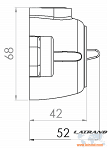ATRA - Еднополюсен ключ 10A открит монтаж IP21 бял - 5121, АТРА
