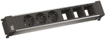 Модул за POWER FRAME 6M с 3х Шуко и 3х празни модула, цвят Черен, Bachmann, BACHMANN, B916.007