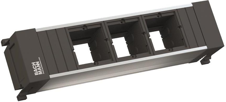 Модул за POWER FRAME 3M с 3х празни модула, цвят Черен, Bachmann, BACHMANN, B916.010