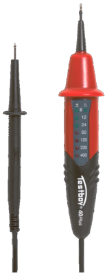Детектор на напрежение със сонди CAT III 6…400Vac/dc, LED, Testboy 40 Plus, TESTBOY, 4028532200428
