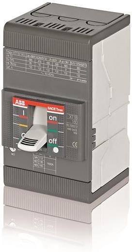 Автомат T Max XT1B 100А TM 3P 18kA регулируем (In x 0.7...1) АВВ, ABB, 1SDA066807R1