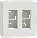Моноблок за открит монтаж 2x4 мод. цвят Бял Unica System+ SE, SCHNEIDER ELECTRIC, NU122418