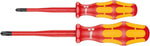 Комплект отвертки, 2х PZ/S Slim, 165/2 Kraftform VDE 1000V Wera - W006470