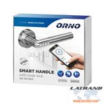 Интелигентна дръжка с кодова брава IP44, освобождава се с PIN и Bluetooth - OR-ZS-850, ORNO