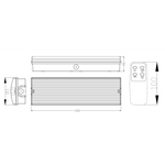 Аварийно осветително тяло LED IP65 два режима на работа и дистанционно за периодичен тест - 50406, VG TECH