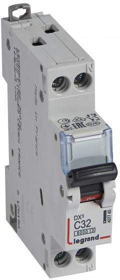 Автоматичен прекъсвач DX3 1P+N 32A крива С 6kA Legrand, LEGRAND НИСКО НАПРЕЖЕНИЕ, 407745