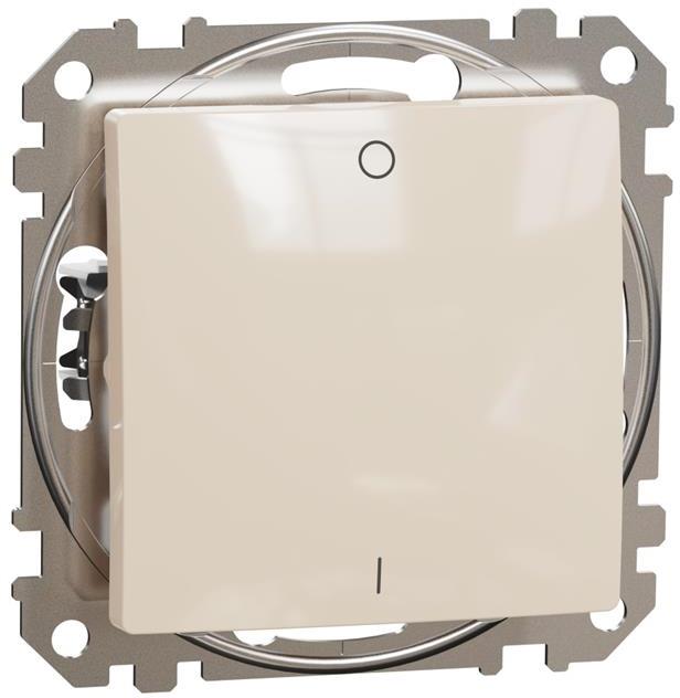 Двуполюсен ключ 16A цвят Крем Sedna SE, SCHNEIDER ELECTRIC, SDD112162