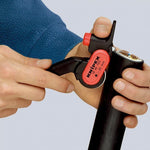 Кабелен нож, за изолация над Ø25мм, черна ръкохватка 150мм, Knipex - K1640150