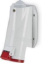 Промишлен контакт 3P+N+Е 16A IP44 серия Optima модел Base Scame-513.1657 червен бял