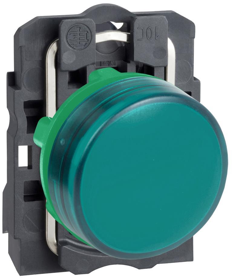 Сигнална лампа LED сглобена зелена 230Vac Ø22mm XB5 SE, SCHNEIDER ELECTRIC НИСКО НАПРЕЖЕНИЕ, XB5AVM3