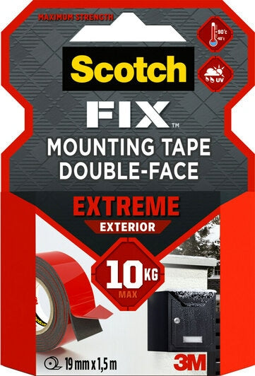 Двойнозалепваща лента Scotch PT1100-1915-P 0.15мм х 19мм, дължина 1.5м 3M, 3M7301003