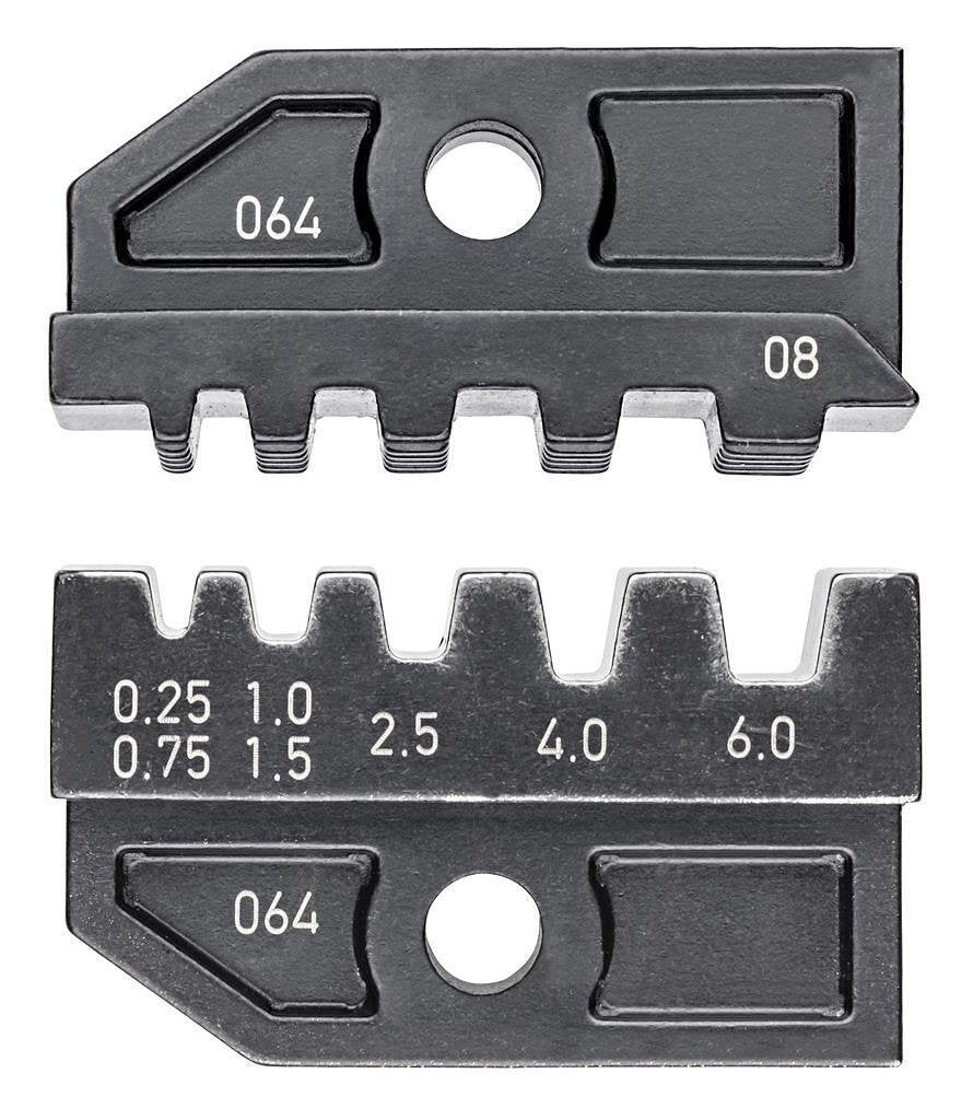 Челюсти CrimpSystem за кримпване на кабелни накрайници 0.25-6мм2, Knipex - K974908