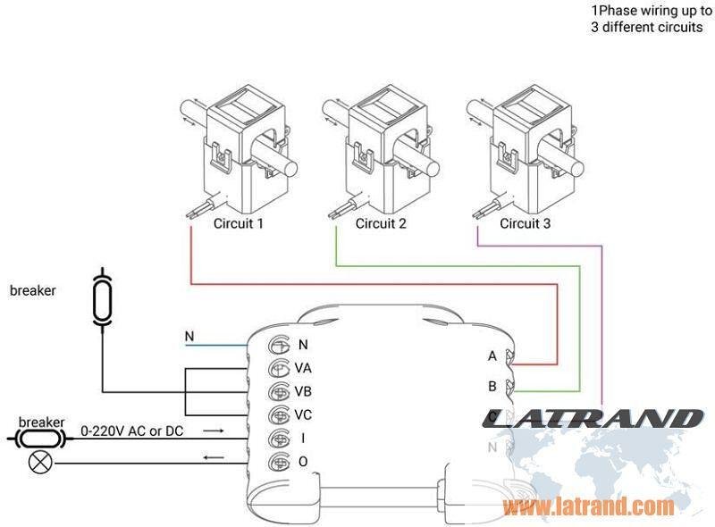 Трифазен Smart мерител 3х 120A - Shelly 3EM
