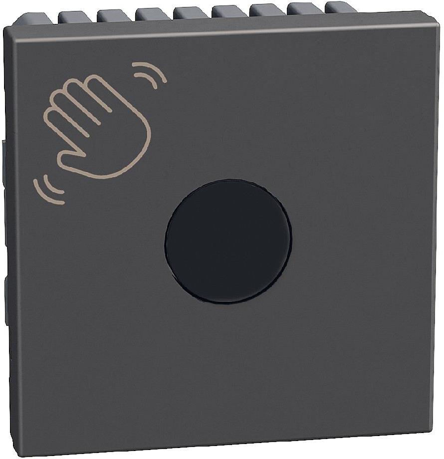 Бутон 2 мод. безконтактен цвят Графит Light Now Bticino, BTICINO, YD4005TL