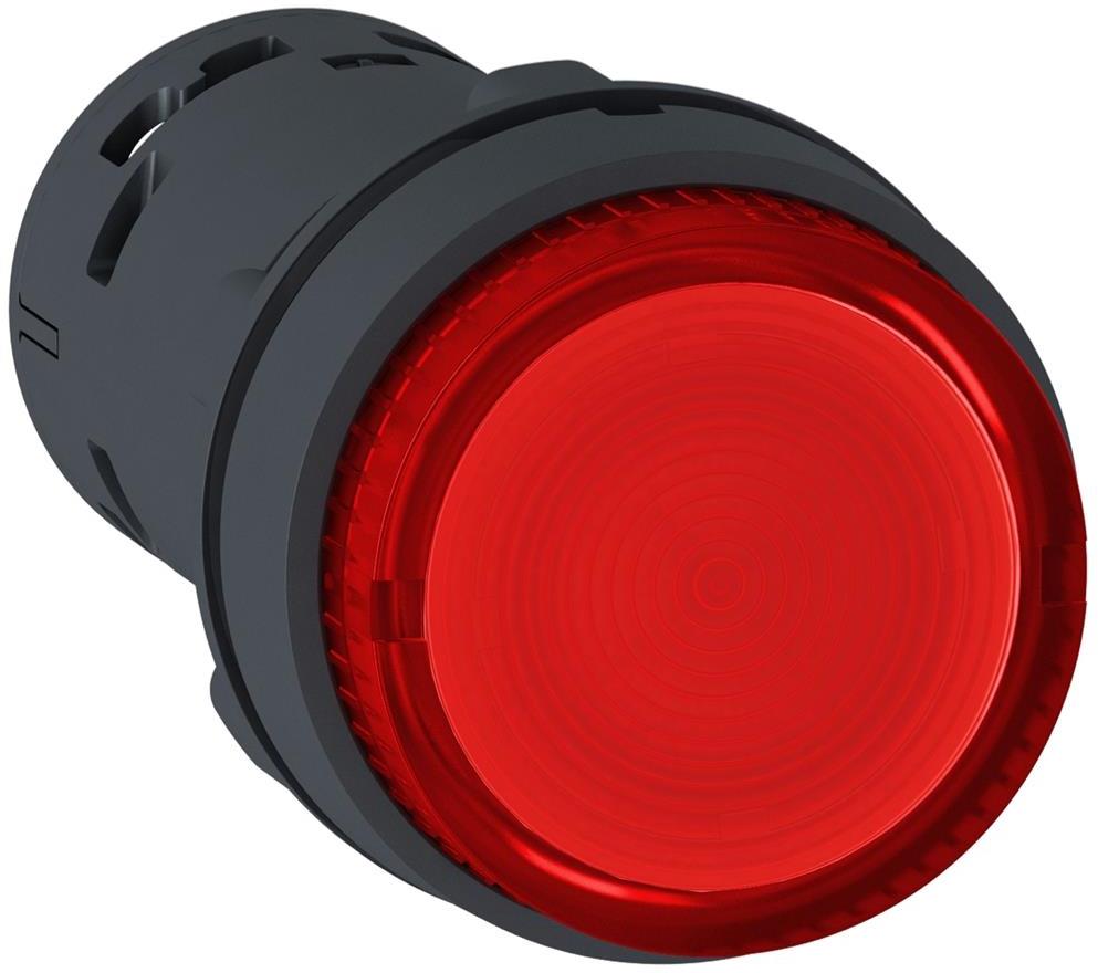 Бутон монолитен червен 1NO светещ 24Vac/dc Ø22mm XB7 SE, SCHNEIDER ELECTRIC НИСКО НАПРЕЖЕНИЕ, XB7NW34B1