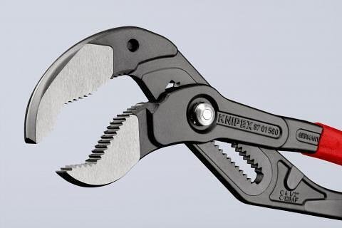 Клещи раздвижени Cobra, червена ръкохватка 560мм, Knipex - K8701560