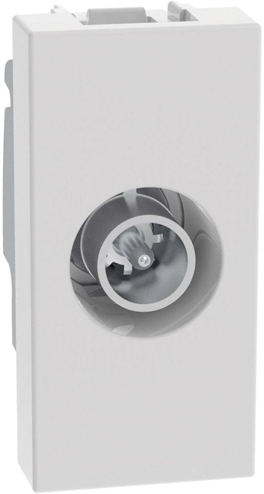 Розетка TV тип коаксиал 1 мод. цвят Бял Light Now Bticino, BTICINO, YW4202D
