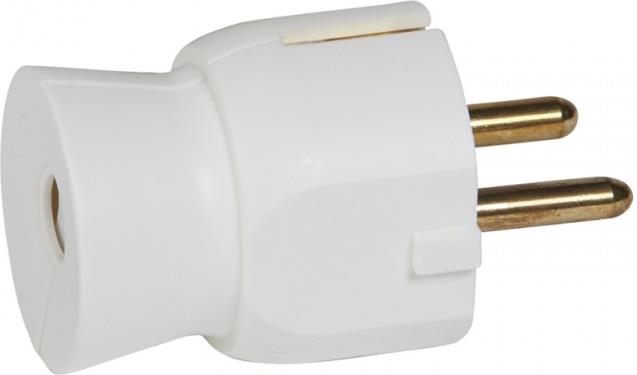 Щепсел бял 2P+Т 16A 250V /25бр/ Legrand, LEGRAND, 50315