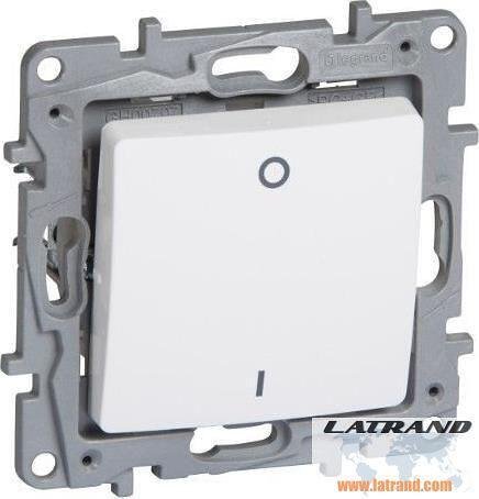 Бойлерен ключ 16A с LED индикация (двуполюсен) цвят бял Niloe Legrand - 664518