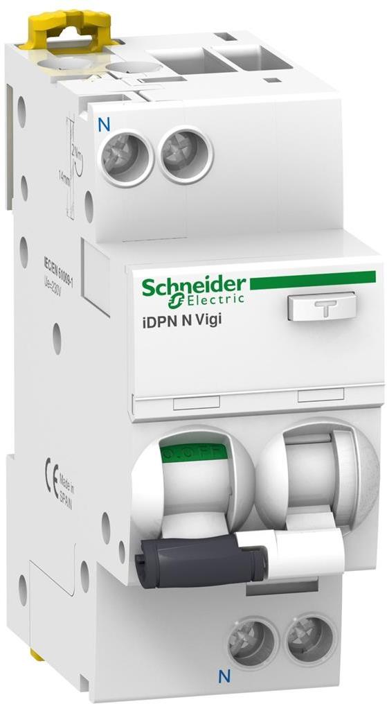 ДТЗ комбинирана Acti 9 iDPN N Vigi 1P+N 16A крива C 30mA тип AC 6kA 2 мод. SE, SCHNEIDER ELECTRIC НИСКО НАПРЕЖЕНИЕ, A9D31616