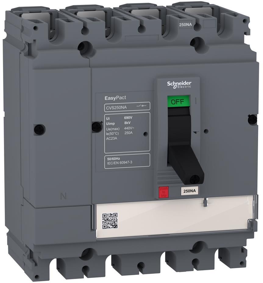Товаров прекъсвач CVS250NA 4P 250А SE, SCHNEIDER ELECTRIC НИСКО НАПРЕЖЕНИЕ, LV525426
