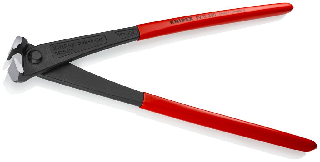 Клещи за рязане на арматурна тел усилени, червена ръкохватка 300мм, Knipex, KNIPEX, K9911300