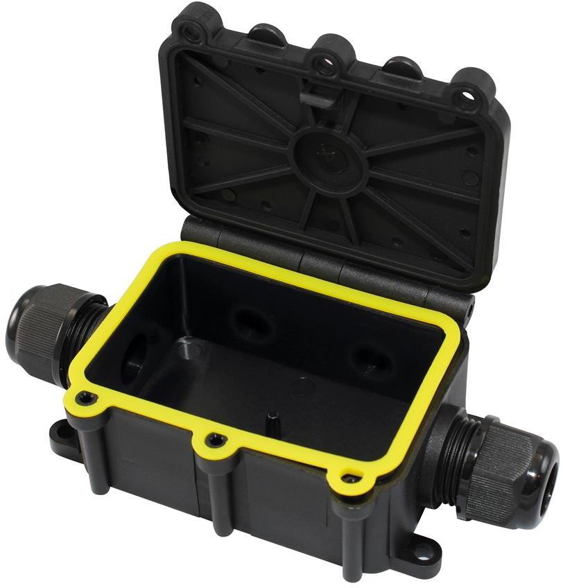 Разклонителна кутия 135x80x40мм IP68, с 4 щуцера Commel, COMMEL, C365-923
