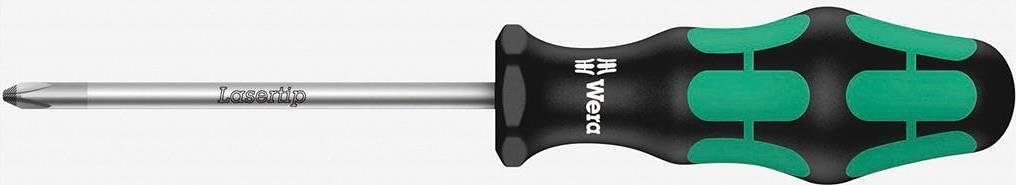 Отвертка PH 2x150, зелено-черна ръкохватка, 350 Kraftform Plus Wera - W008723