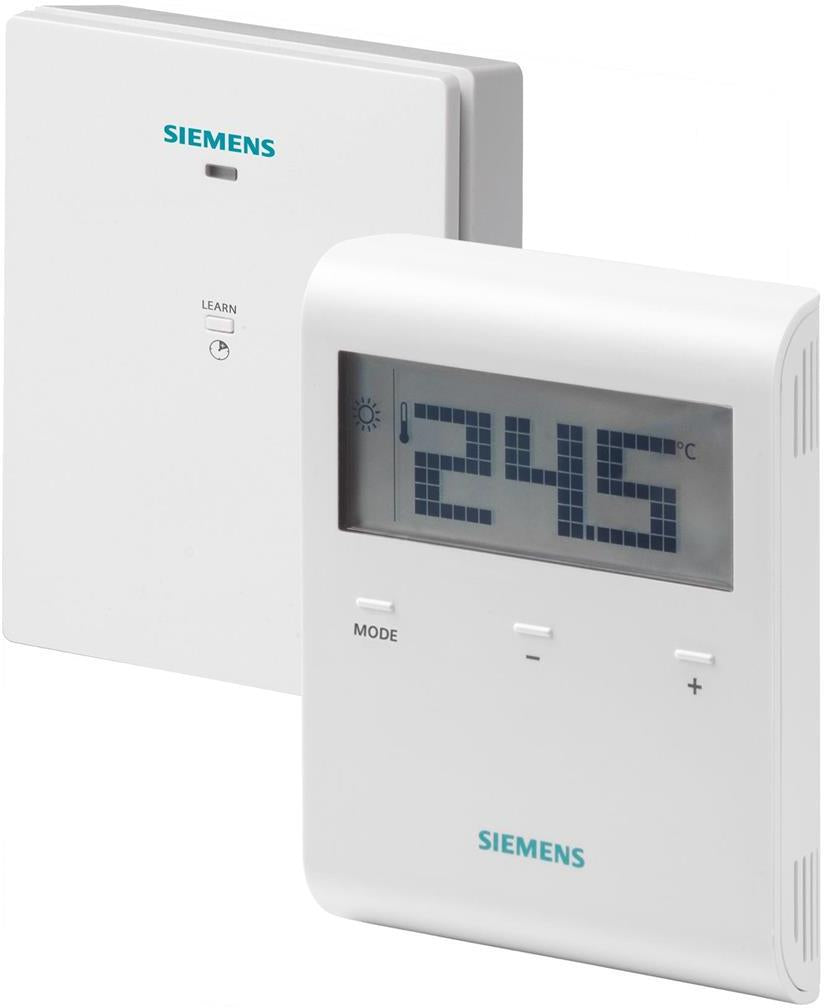 Термостат БЕЗжичен за отопление 5…35 °C с LCD дисплей, Siemens, SIEMENS, RDD100.1RFS
