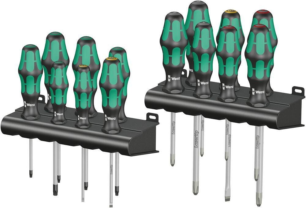 Комплект отвертки, 3x шлиц, 3x PH, 3x PZ и 5x TX, Big Pack 300 Kraftform Plus Wera - W105630