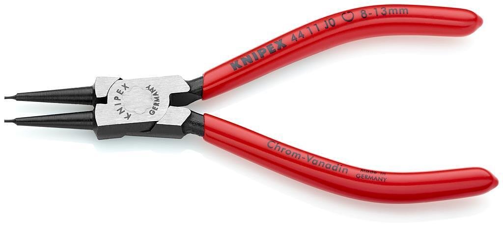 Зегер клещи, Ø8-13мм, червена ръкохватка 140мм, Knipex - K4411J0