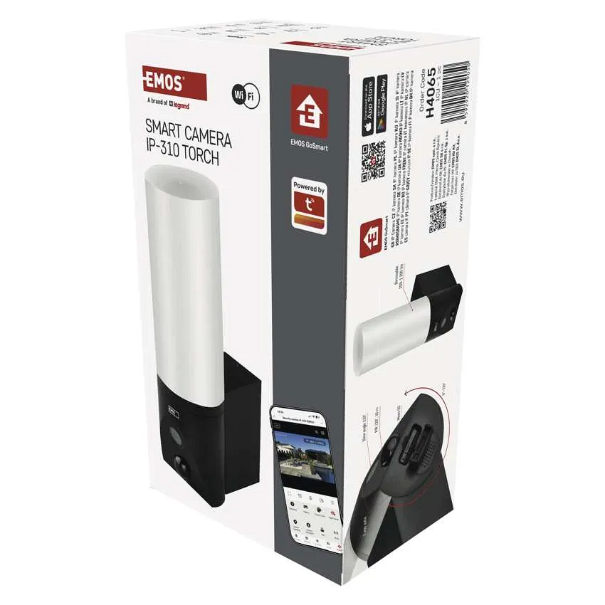 IP Камера 3MP IP65 с лампа IP-310 TORCH черна Wi-Fi GoSmart EMOS