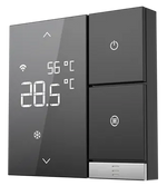 Термостат за отопление и охлаждане 5…35 °C, Wi-Fi и Modbus, за 2 тръбни вентилаторни конвектори, LinkedGo Smart HVAC - 260623, SHELLY, ST802-B